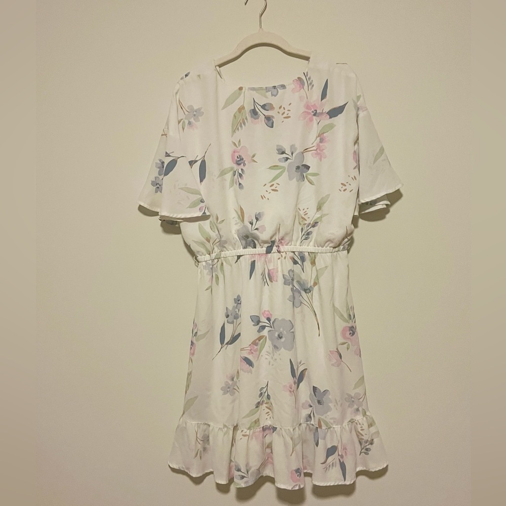 Lauren Conrad floral wrap dress in XL